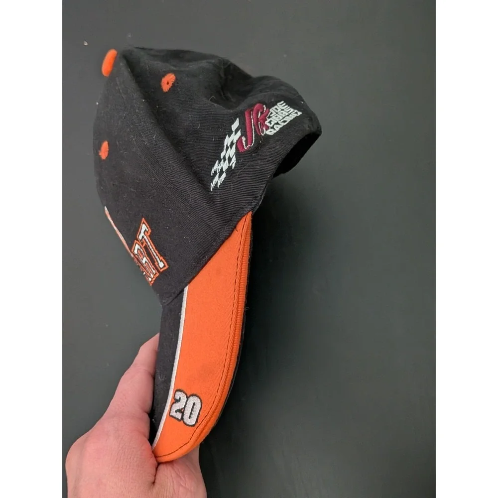 Tony Stewart Home Depot Hat Adjustable Winner Circle Black & Orange Joe Gibbs‎